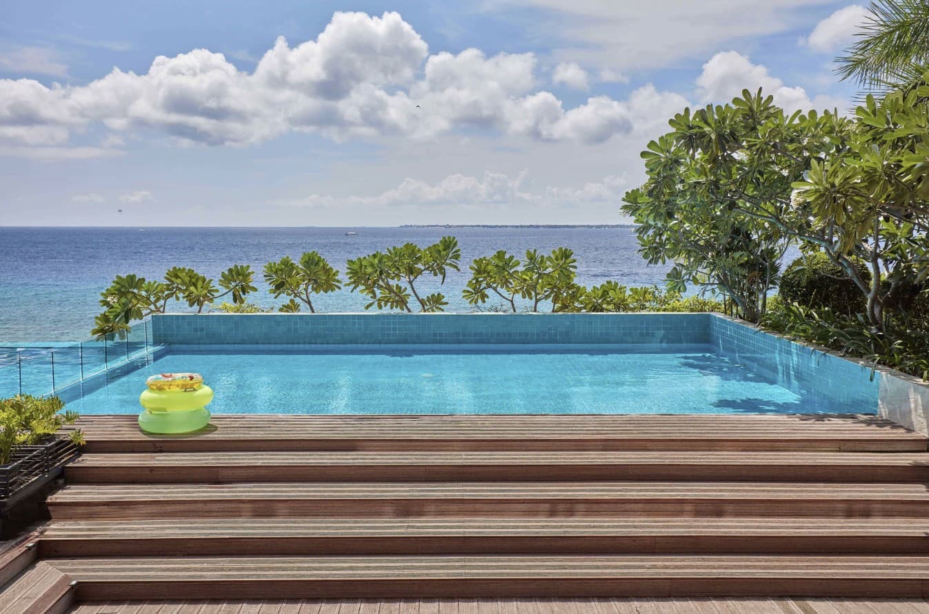 infinity pool private beach